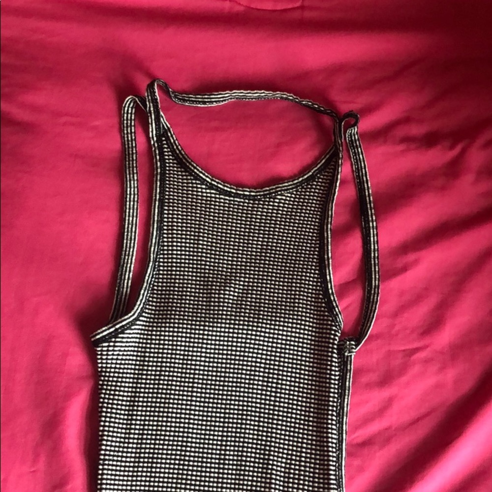 Ribbed back out bodycon dress